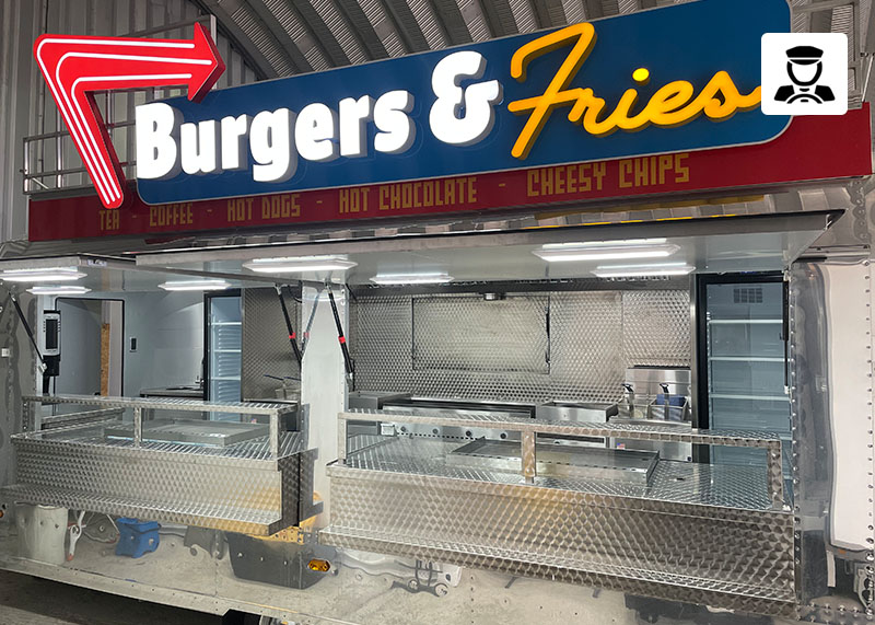 Airstream food trailer for hire